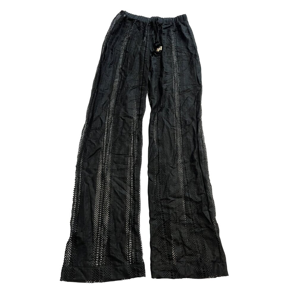 MOEVA Cover-Up Mesh Pants in Black